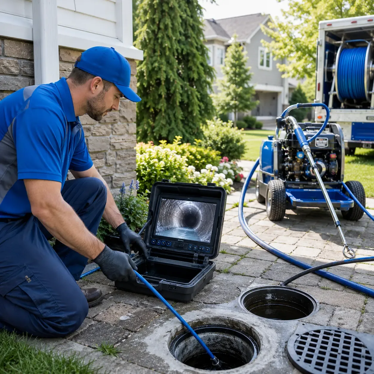 Outdoor drain cleaning professionals serving Bridgeport, OH